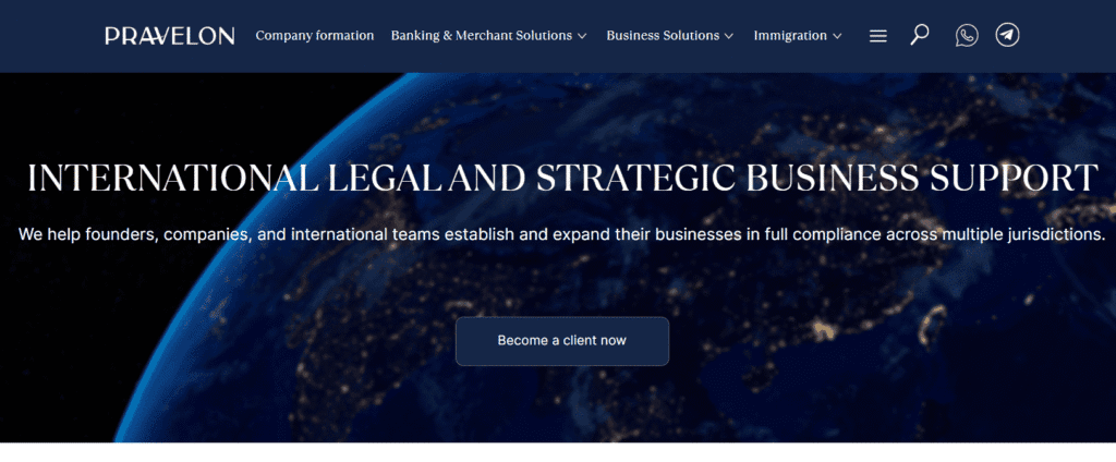 Pravelon.com Main Page